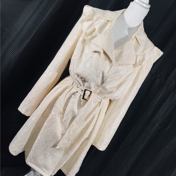 NWT@$100! ASHLEY STEWART! CREAM FLORAL PATTERNED SATIN BROCADE JACKET! SZ 18/20 - Picture 12 of 12